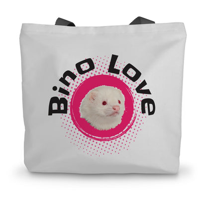 Bino Love Canvas Tote Bag